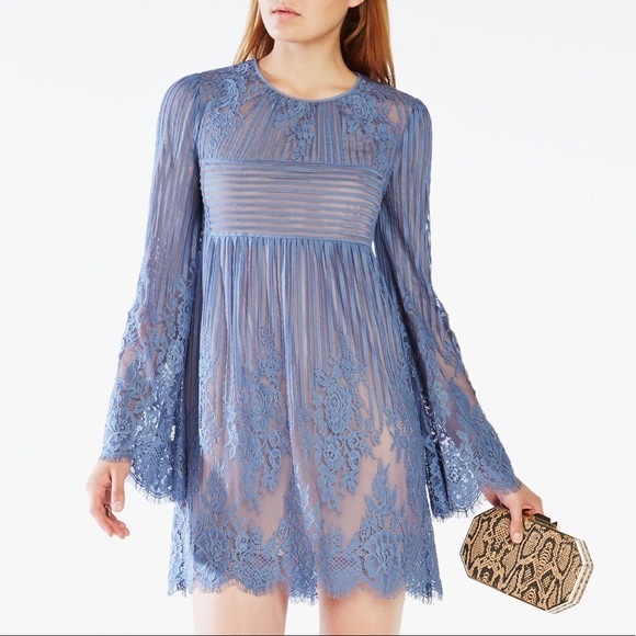 bcbg floral lace dress
